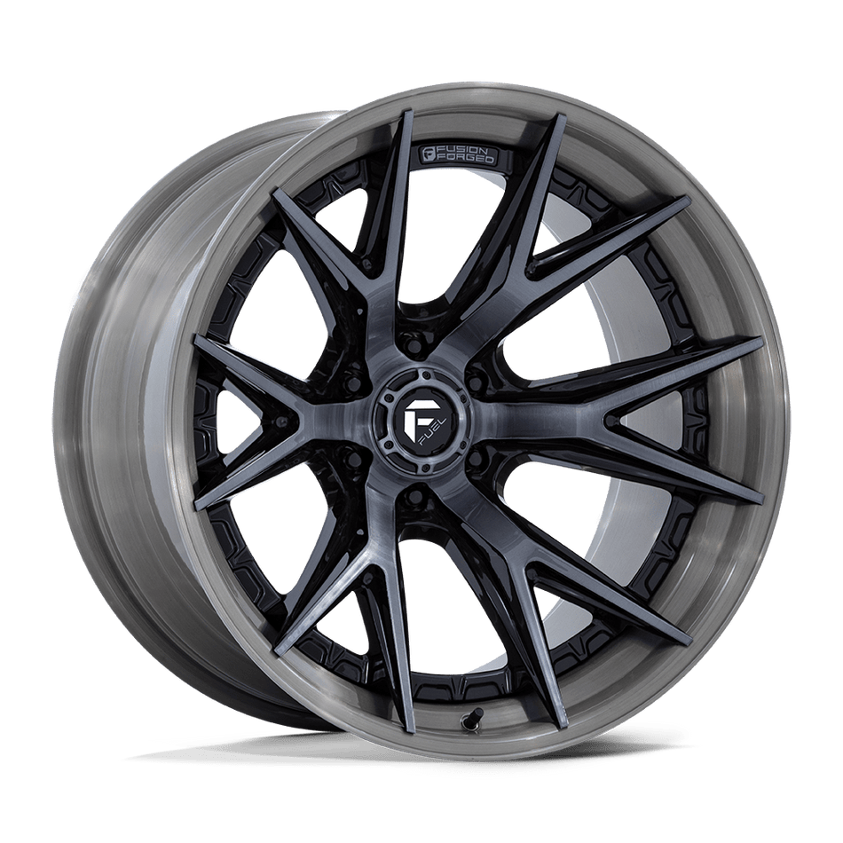 FC402 CATALYST - GLOSS BLACK WITH BRUSHED GRAY TINT FACE & LIP