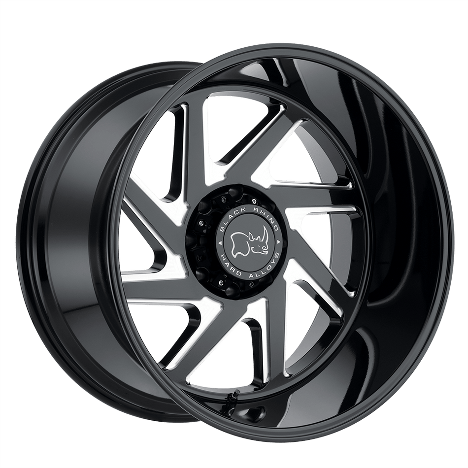 SWERVE - GLOSS BLACK W/ DOUBLE MILLED SPOKES